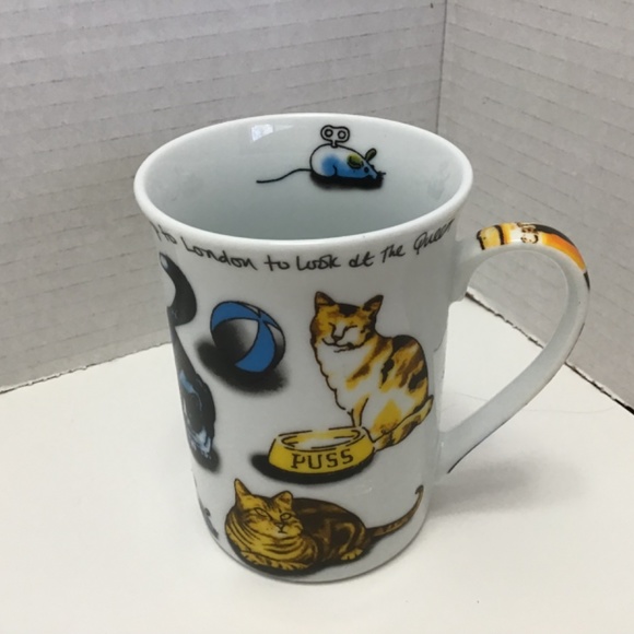 Paul Cardew 'Cat Tea’ Cat Porcelain Mug - 10 oz - English Village Tea 2010 - Picture 2 of 8